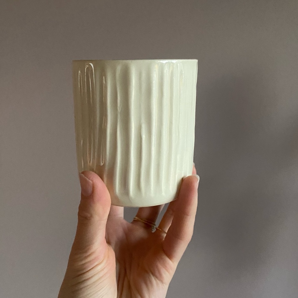 Handmade Mini White Planter Pot